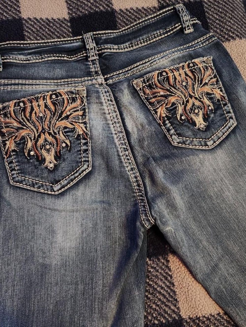 Y2k grunge mcbling style jeans by Reba